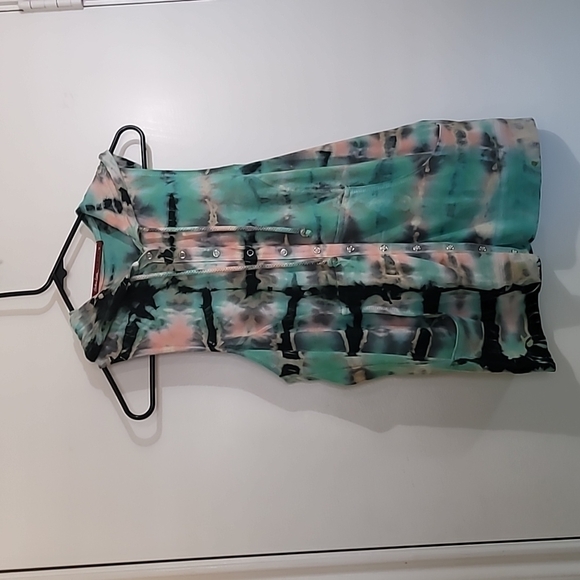 Bashara Lesser Tie Dye Hooded Vest Size Medium - Picture 1 of 9